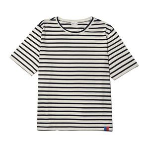 NWT KULE tee shirt - The Modern, cream/navy